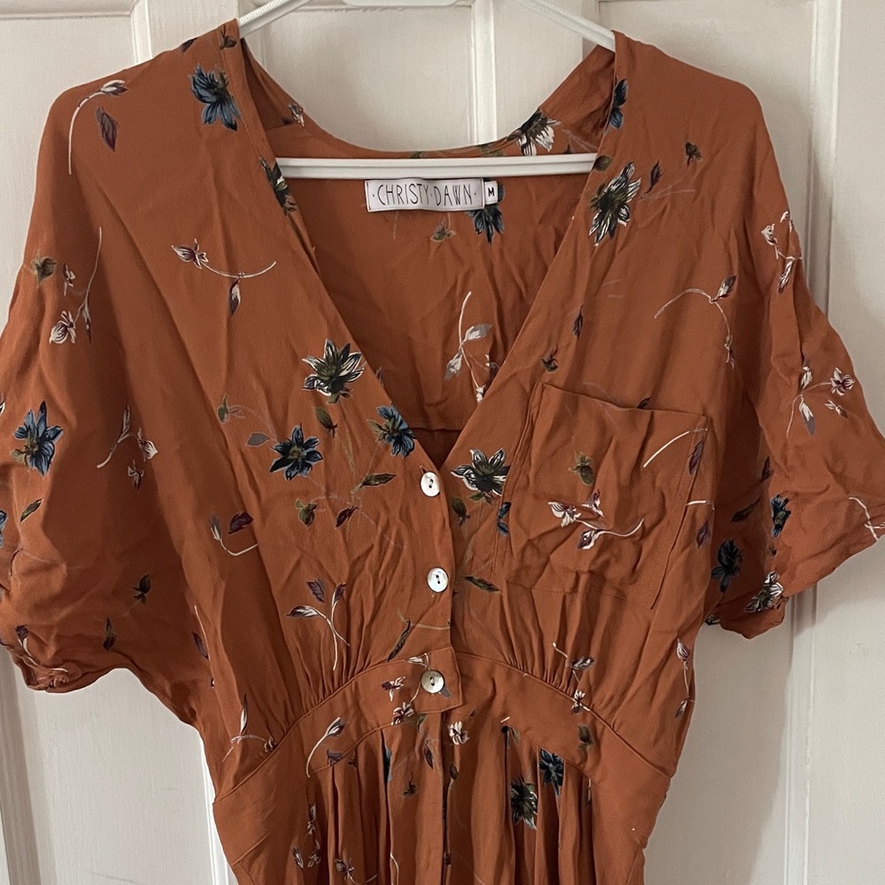 Christy Dawn Rust Floral ‘The Lottie Dress’